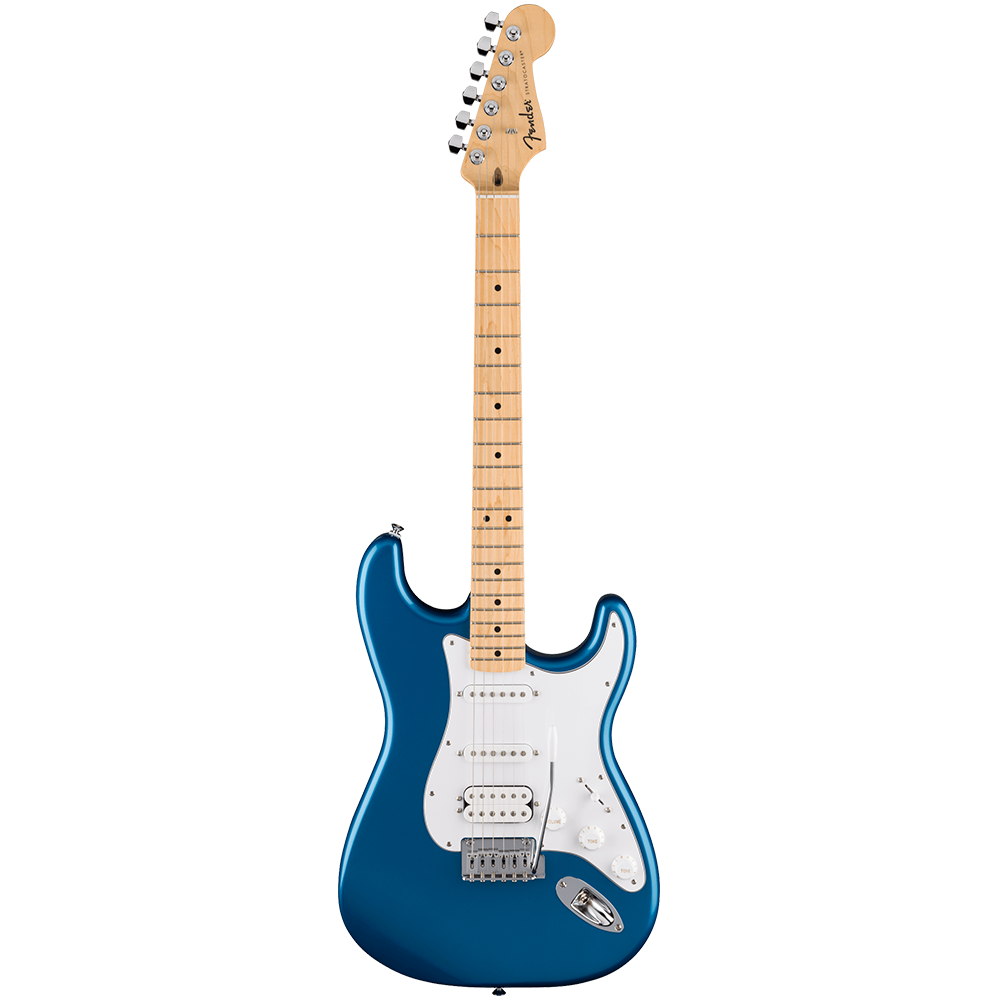 Fender Standard Stratocaster HSS Maple White Pickguard Aqua Marine Metallic