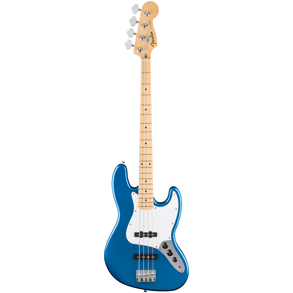 Fender Standard Jazz Bass White Pickguard Aqua Marine Metallic