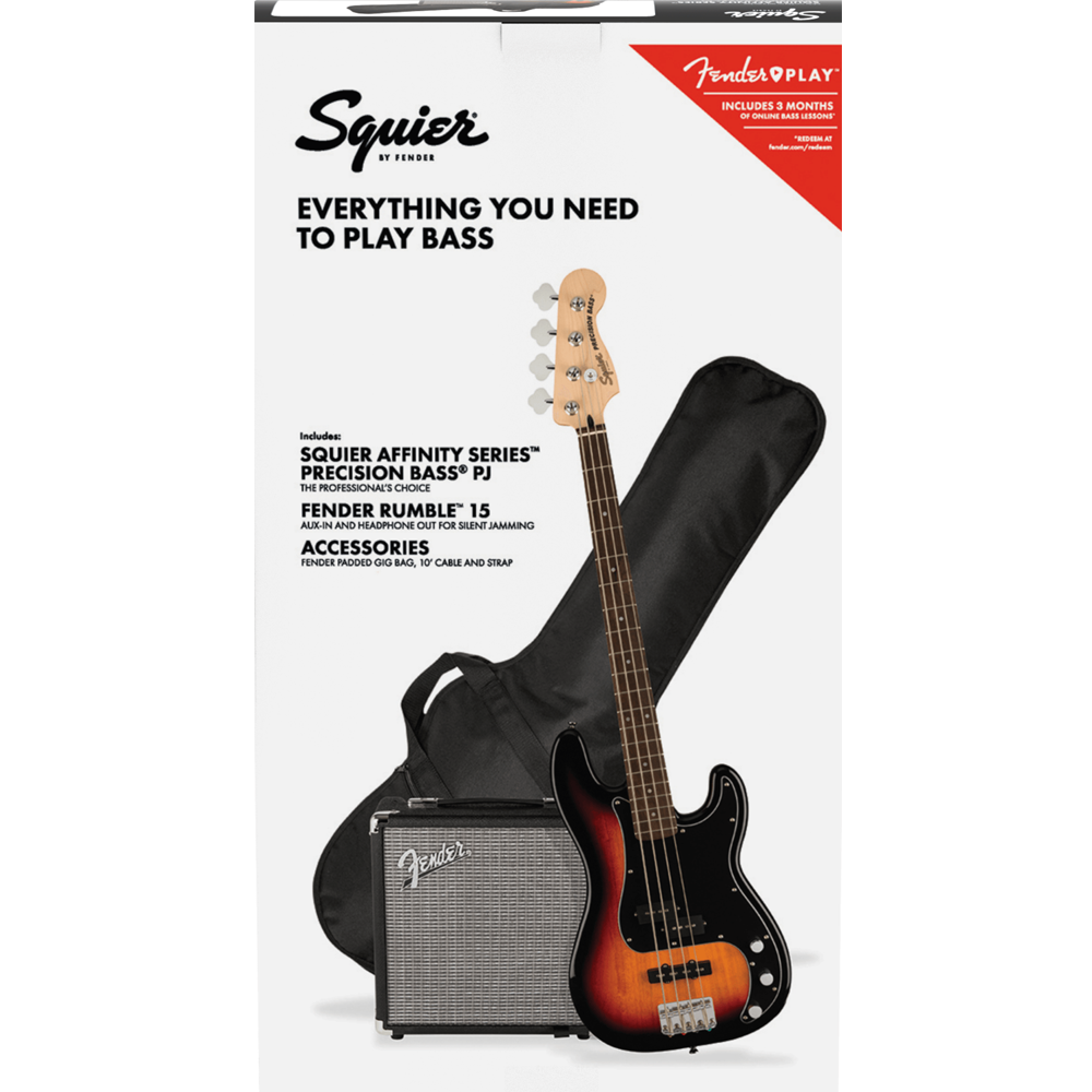 Fender Affinity Series Precision Bass PJ Pack 3-Color Sunburst