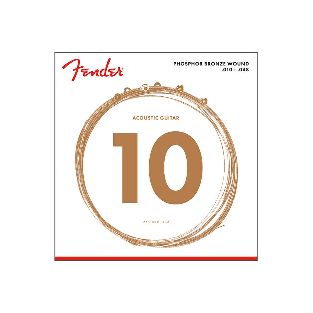Fender Acoustic Guitar String Phosphor Bronze .010-.048 60XL