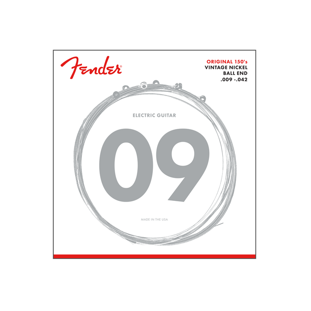 Fender Electric Guitar String Original Pure Nickel 150 .009-.042 150L