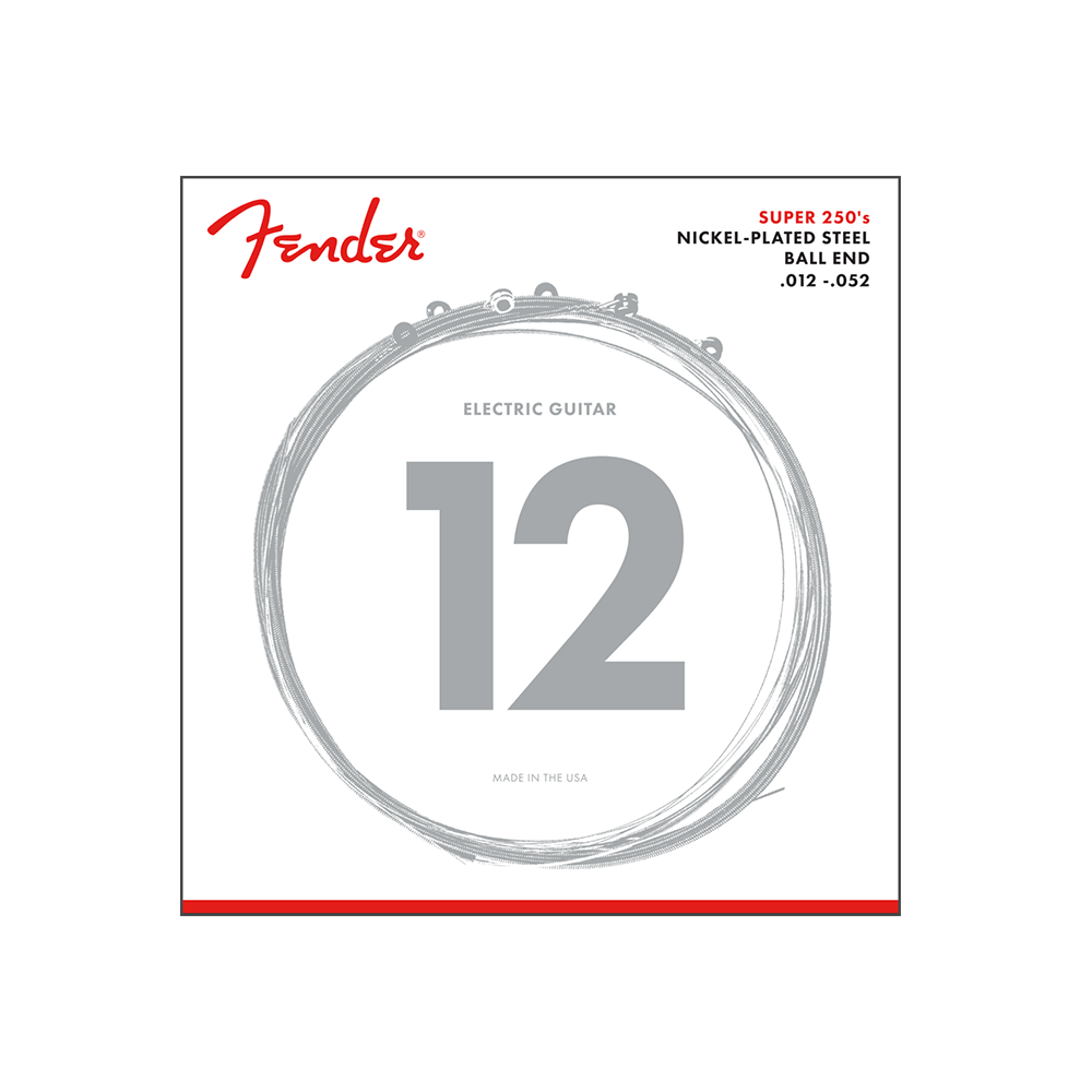 Fender Electric Guitar String Super 250 Nickel Plated .012-.052 250H