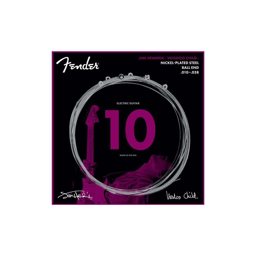 Fender Electric Guitar String J. Hendrix Voodoo Child NPS Ball End .010-.038