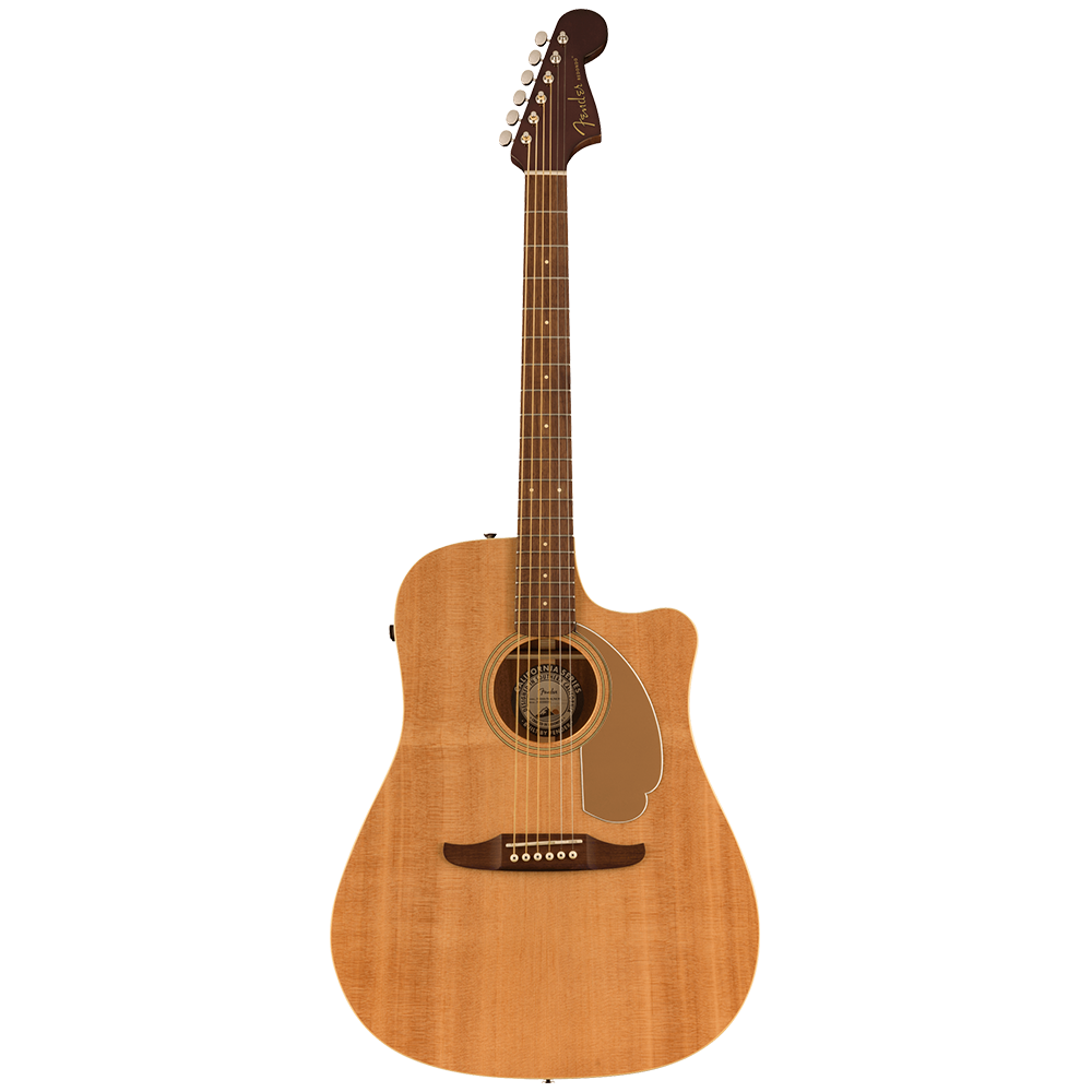 Fender Redondo Player Walnut Gold Pickguard Semi Acoustic Guitar