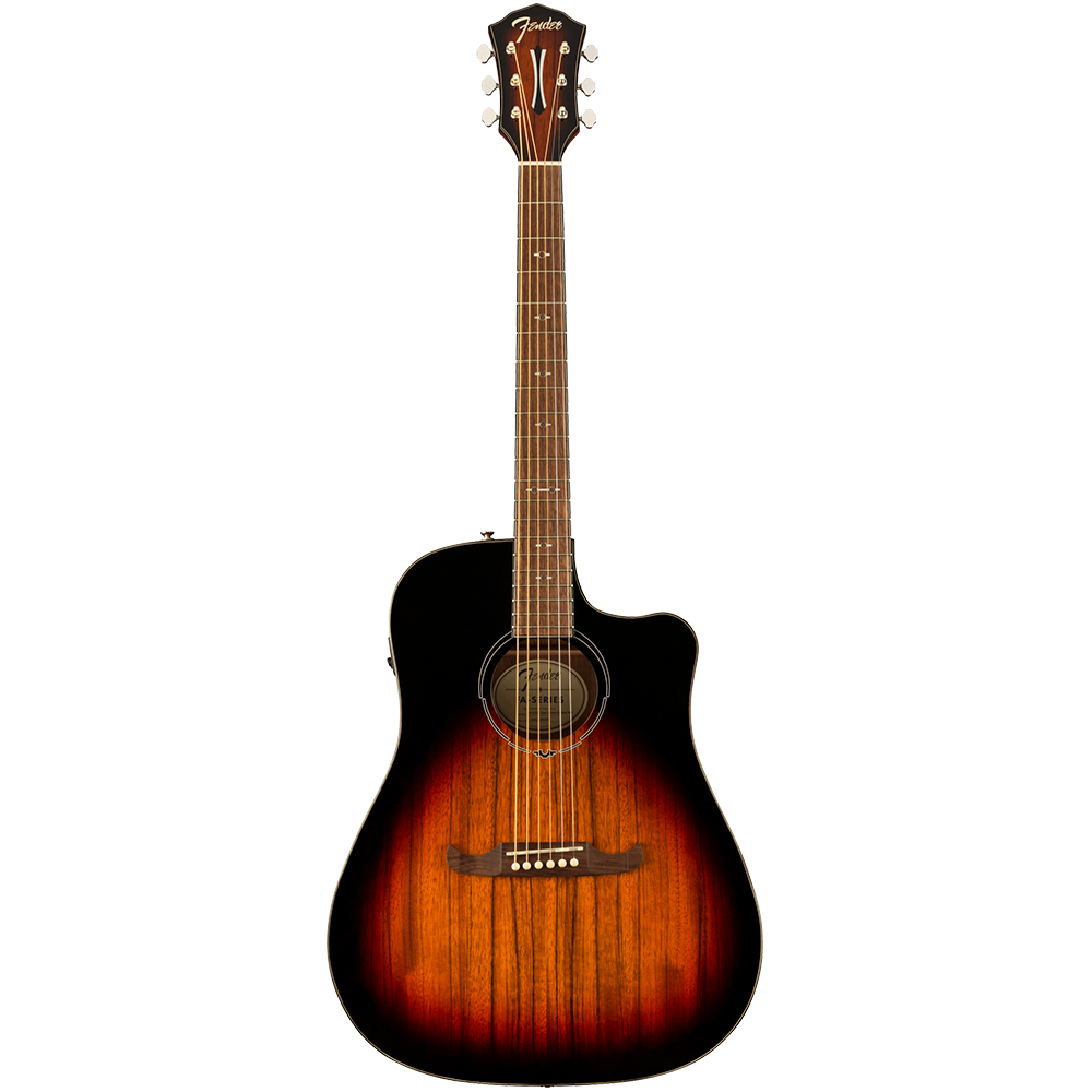 Fender Limited Edition FA325CE Dreadnought Dao Exotic 3-Tone Sunburst