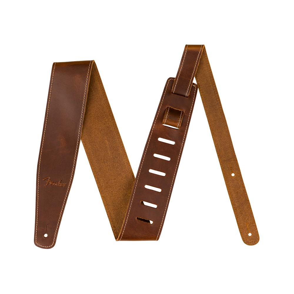 Fender Broken-In Leather Strap Tan