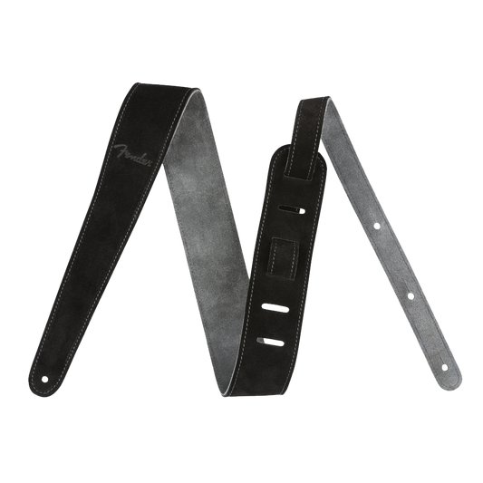 Fender Reversible Suede Strap Black and Gray