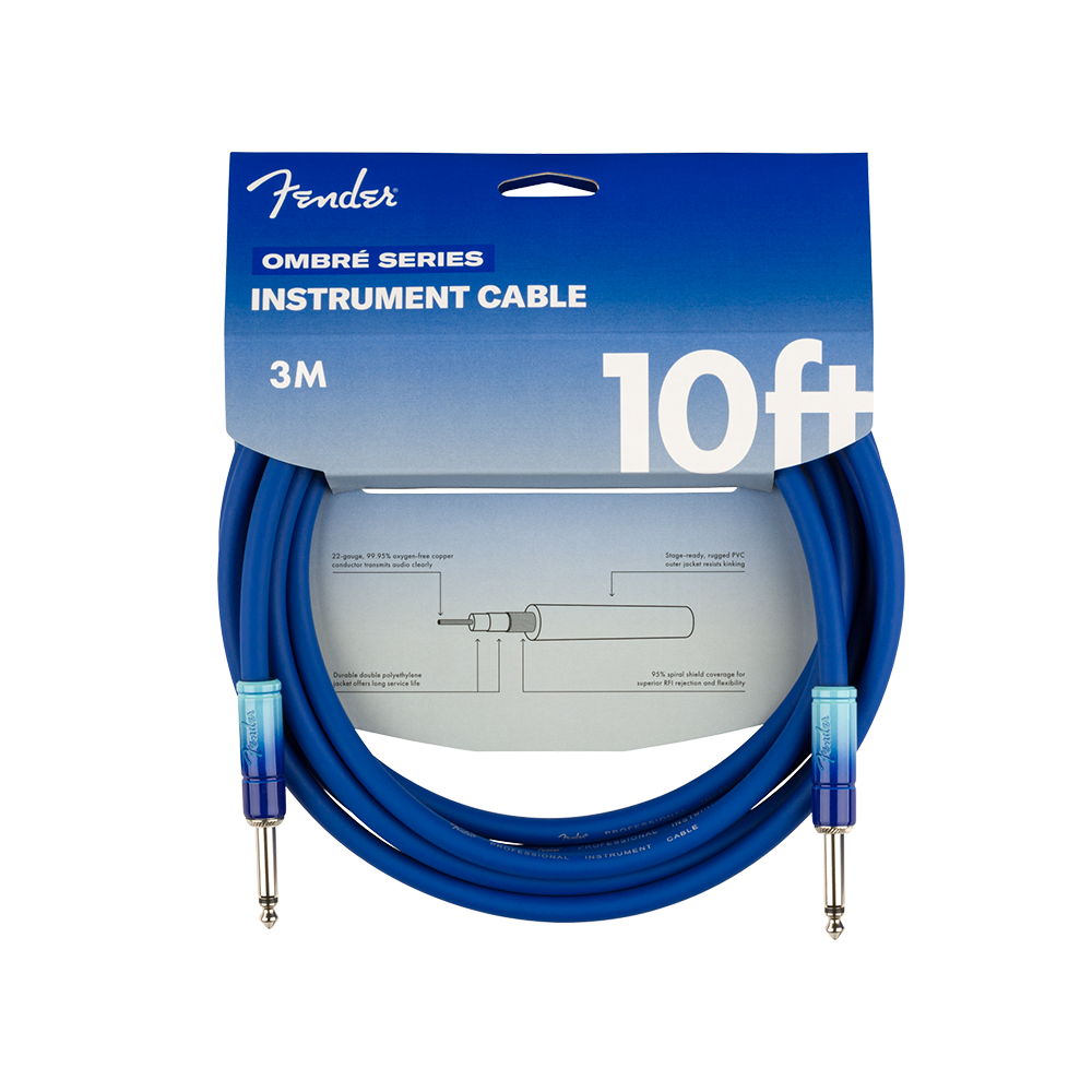 Fender Ombré Instrument Cable Straight/Straight 10 Ft