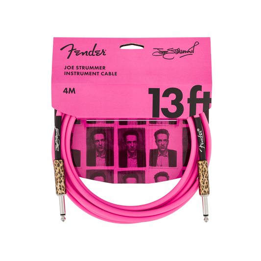 Fender 13' Instrument Cable Stummer Pink Leopard
