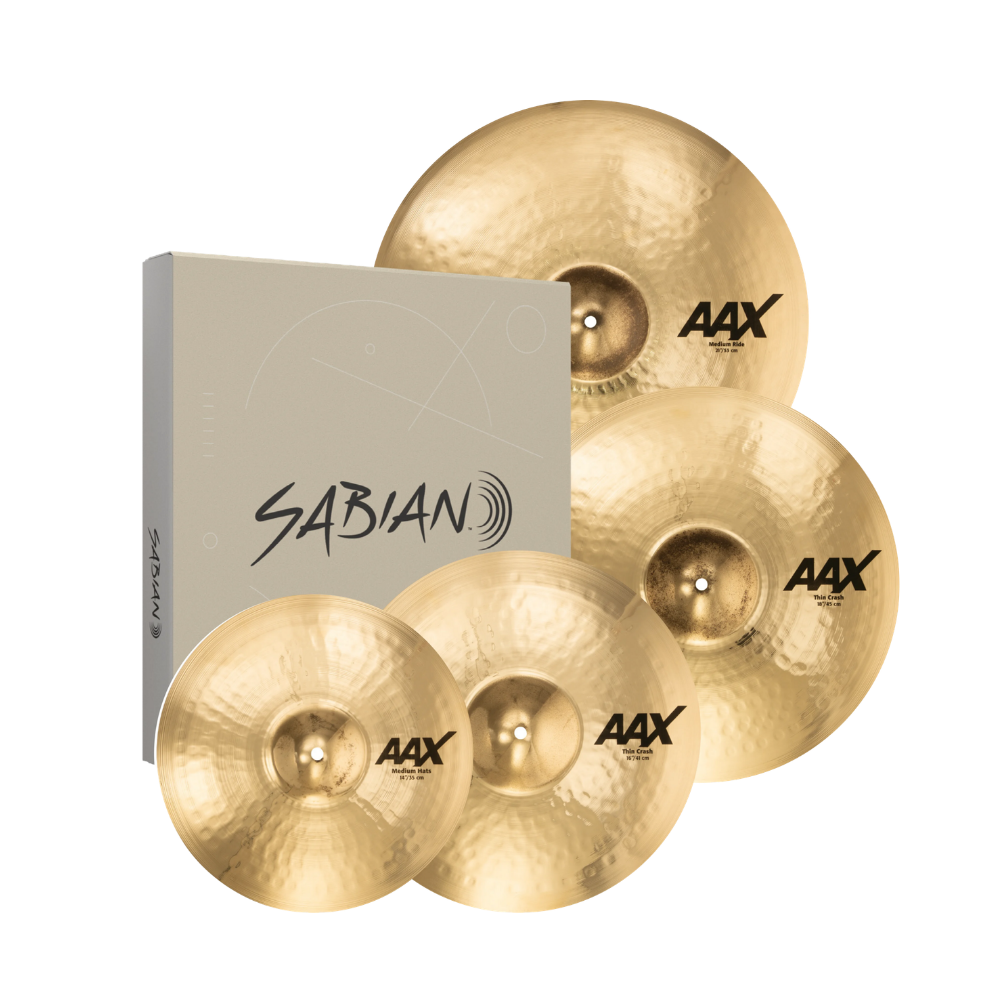 Sabian AAX series Promotional Set (14HH/16C/21R+18C) 25005XCPB