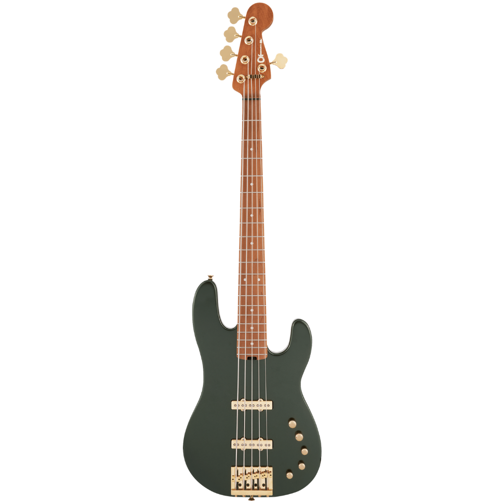 Charvel Pro Mod San Dimas Jazz Bass V LAMBO GREEN METALLIC