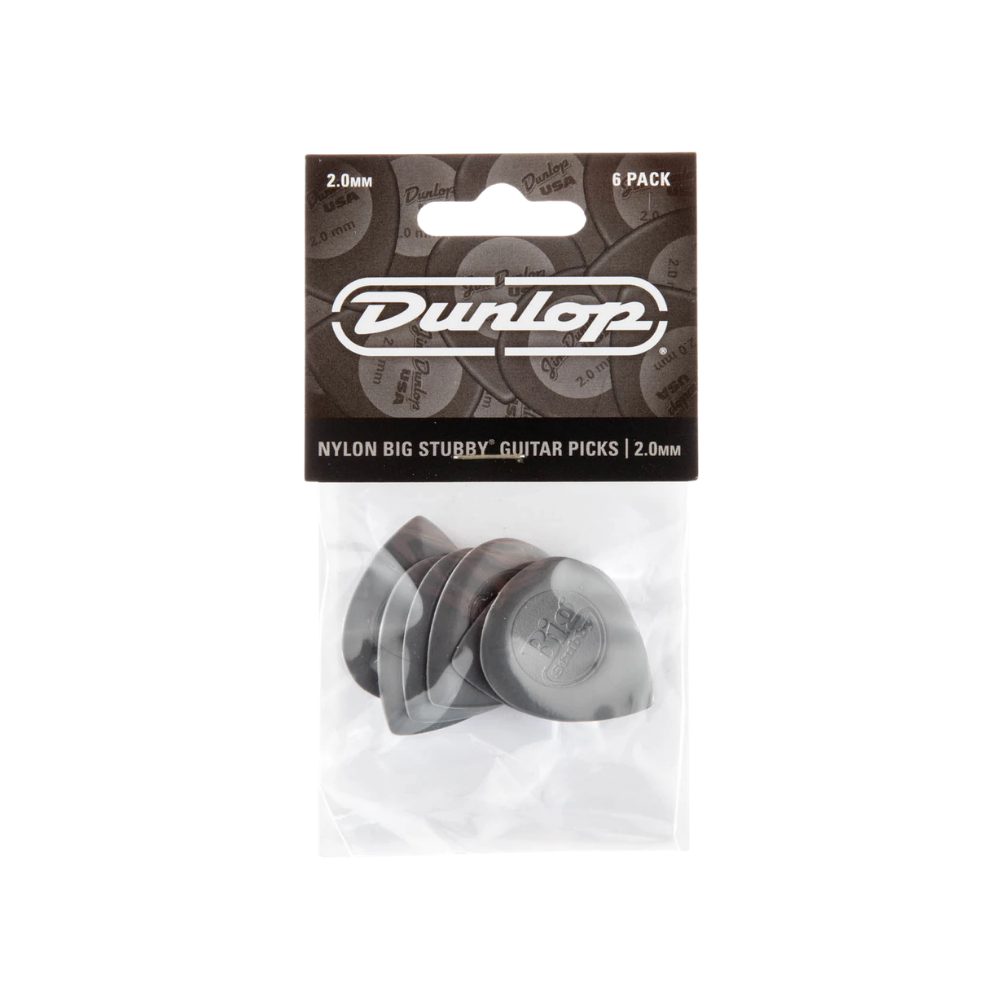 Dunlop Guitar Pick Nylon Big Stubby Pick - 24 pack