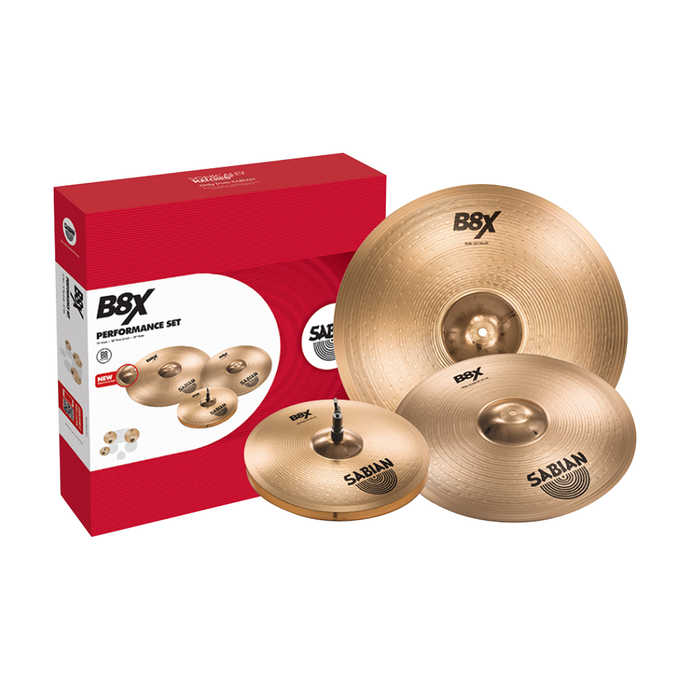 Sabian B8X series Performance Set (14HH/16C/20R) 45003X