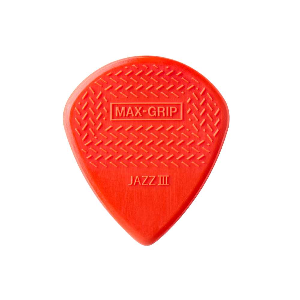 DUNLOP 471R3N PICKS NYLON MAX GRIP JAZZ 24 PIECES IN A BAG