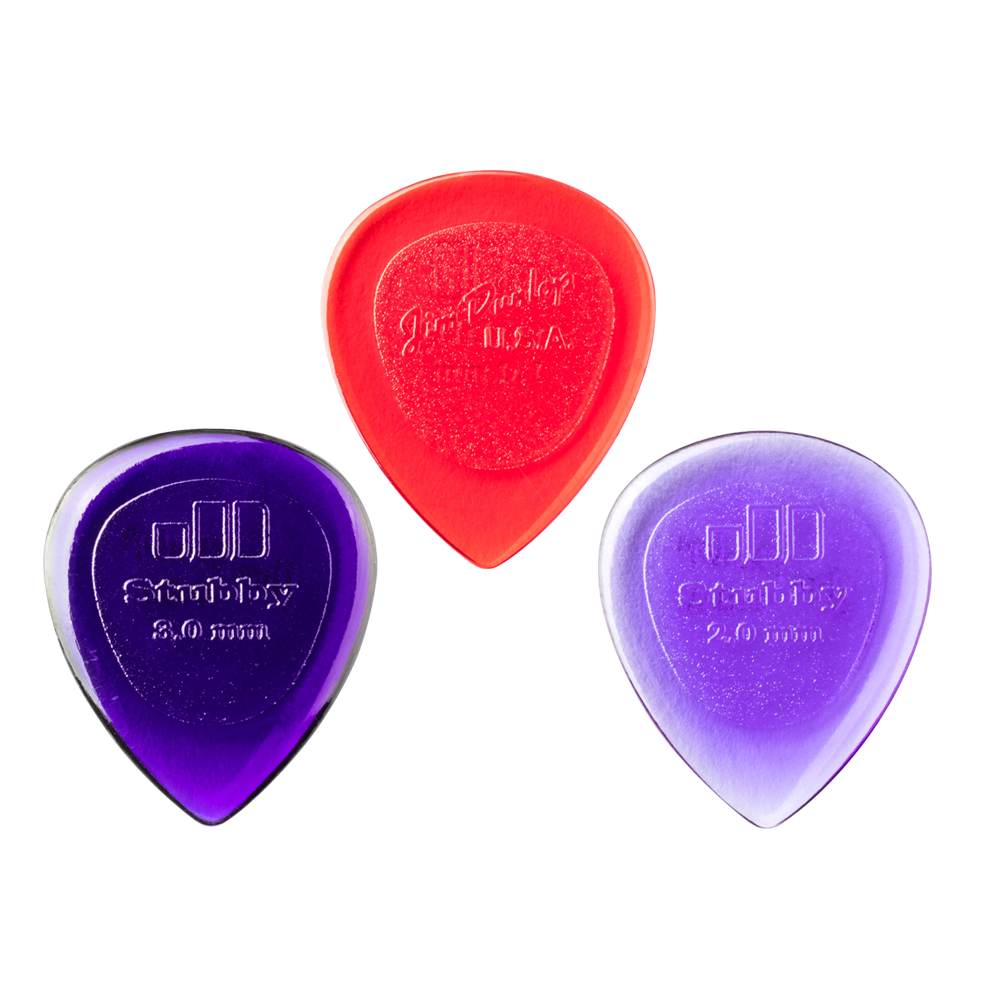 Dunlop Guitar Pick Stubby Jazz 1.0mm 4740