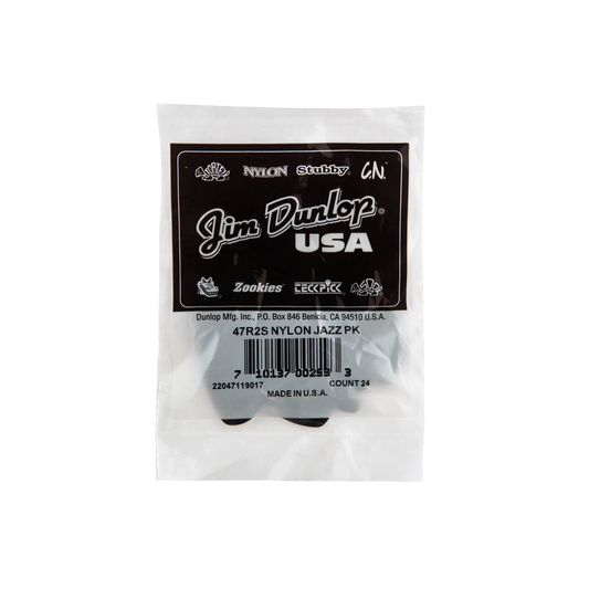 DUNLOP 47R2S PICKS NYLON JAZZ PICKS