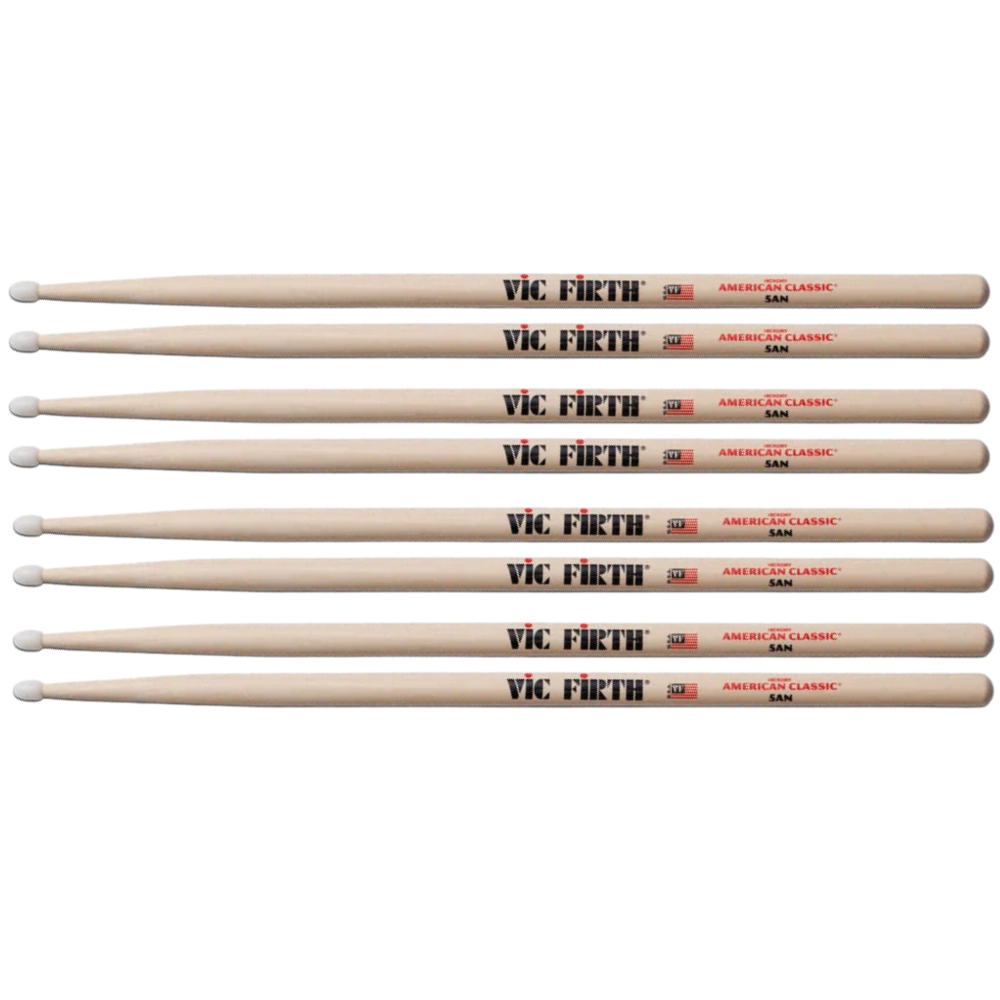Vic Firth Drumstick Value Pack of 4 5A Nylon P5AN.3-5AN.1