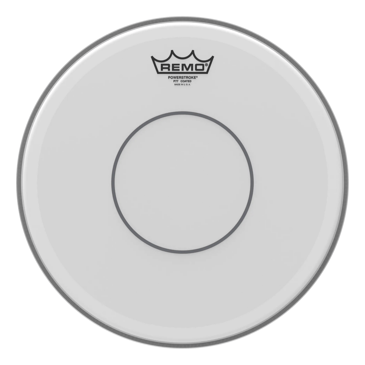 Remo Powerstroke 77 Coated Open Channel Clear Dot