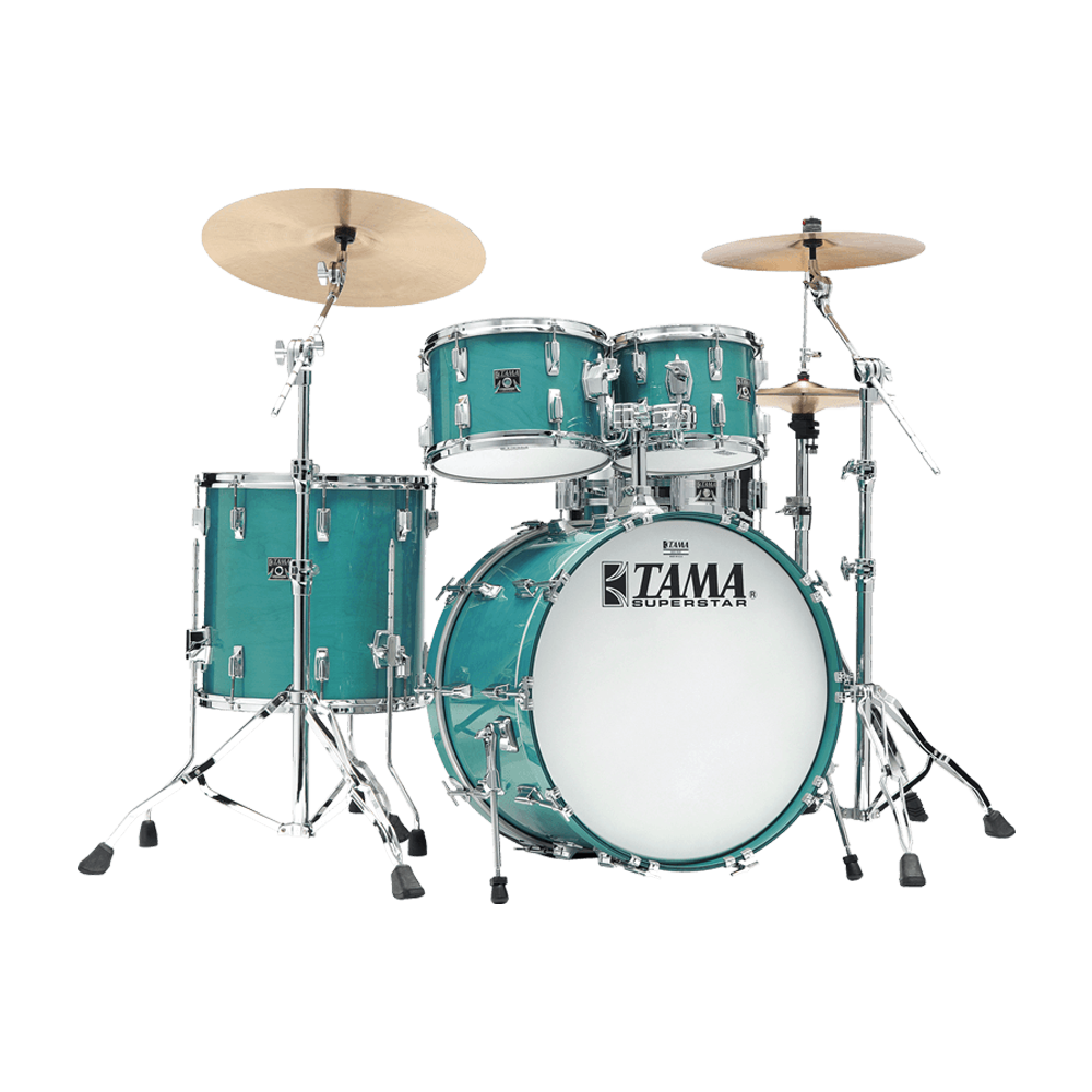 Tama Superstar Reissue 22" 4 Piece Drum Shell Set SU42RS Aqua Marine