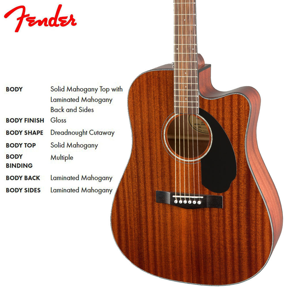 Fender CD60SCE Dreadnought Semi Acoustic Guitar