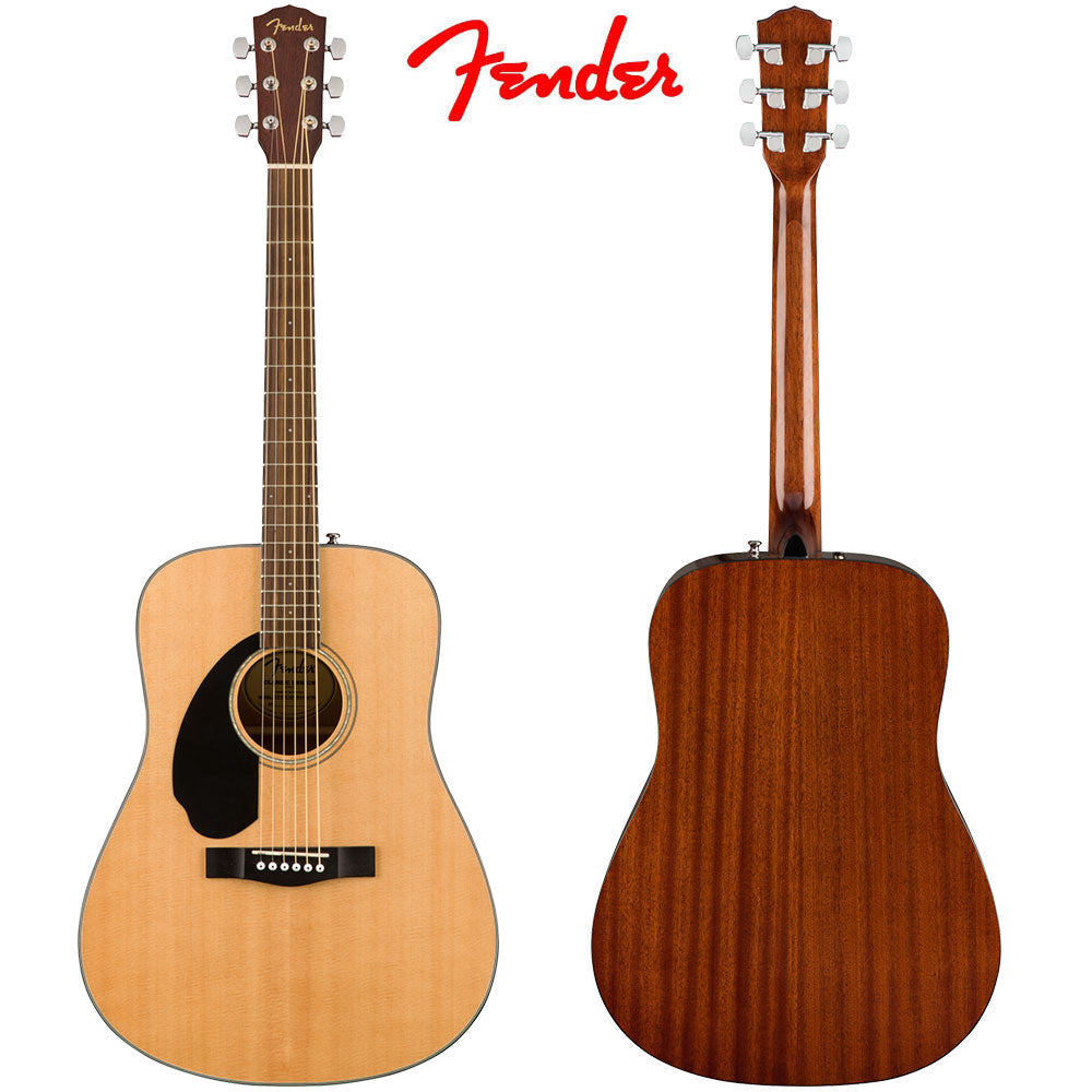 Fender CD60S Natural LH Dreadnought Acoustic Guitar