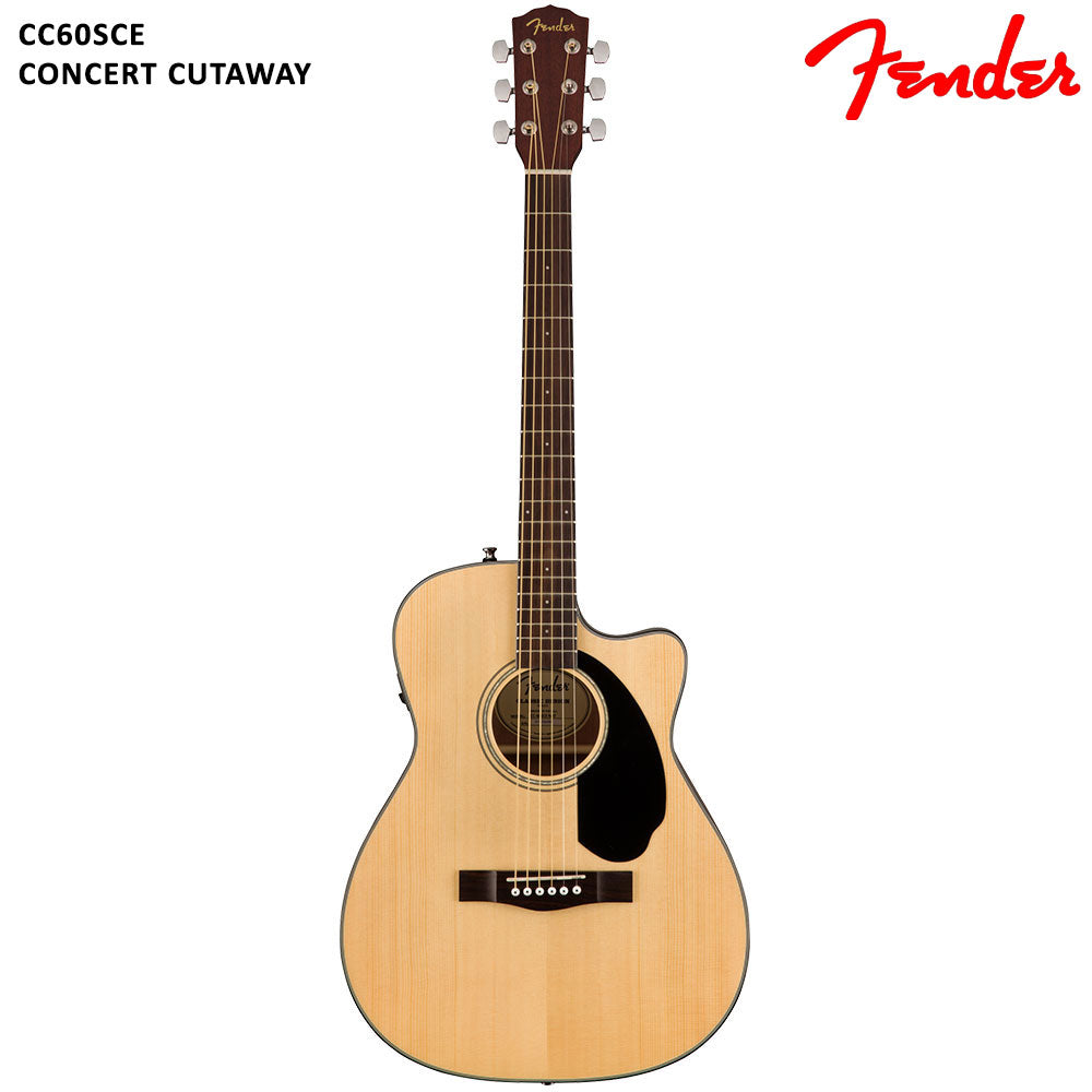 Fender Concert Cutaway Electronics CC60SCE Semi Acoustic Guitar
