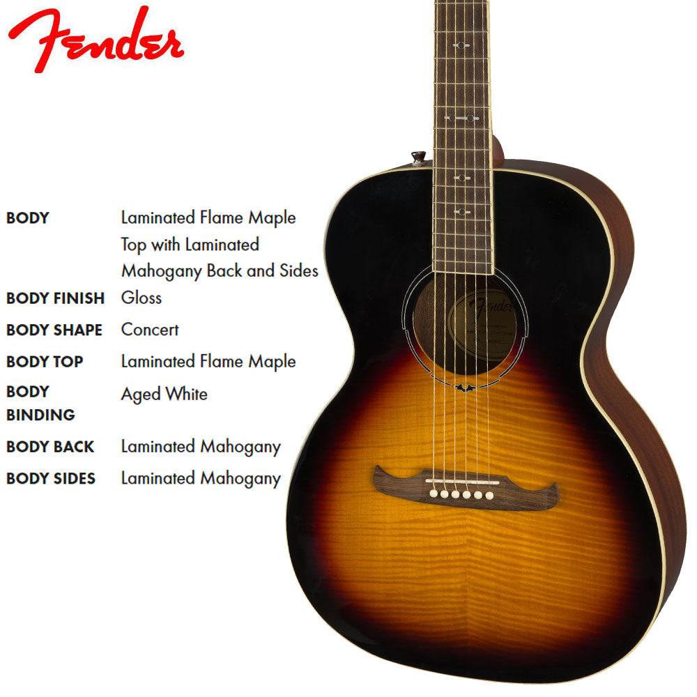 Fender FA235E Concert Semi Acoustic Guitar