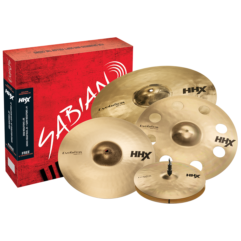 Sabian 15005XEB Cymbal HHX Evolution Performance Set 15005XEB