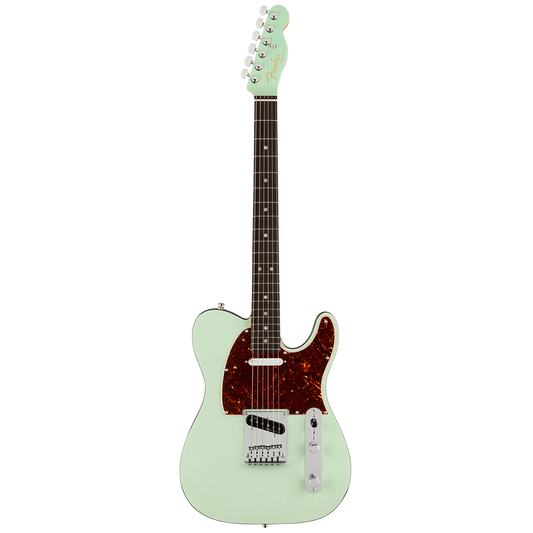 Fender American Ultra Luxe Telecaster Rosewood Transparent Surf Green
