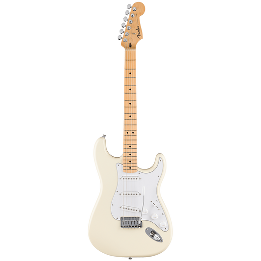 Fender Standard Stratocaster Maple White Pickguard Olympic White