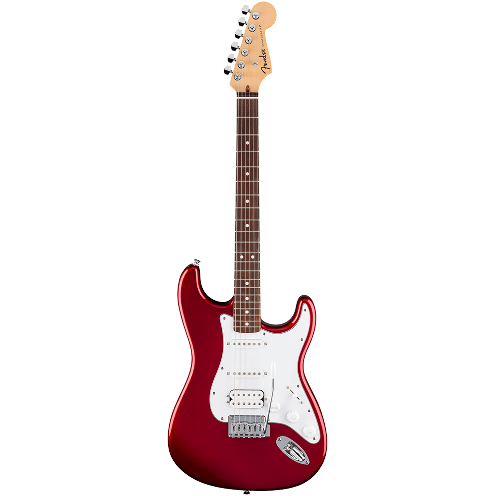 Fender Standard Stratocaster Laurel HSS White Pickguard Candy Cola