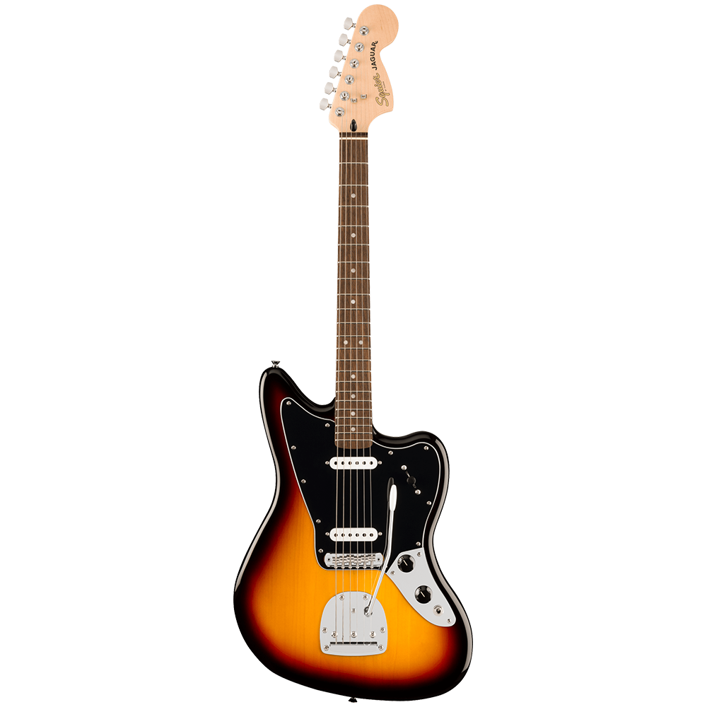 Fender Squier Affinity Jaguar Laurel Black Pickguard 3-Color Sunburst