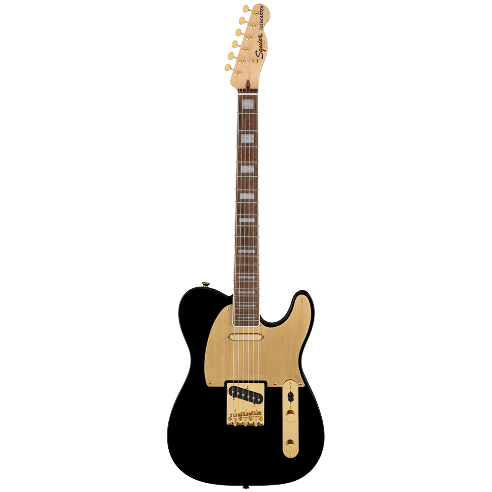Fender Squier 40th Anniversary Telecaster Gold Edition Laurel Black