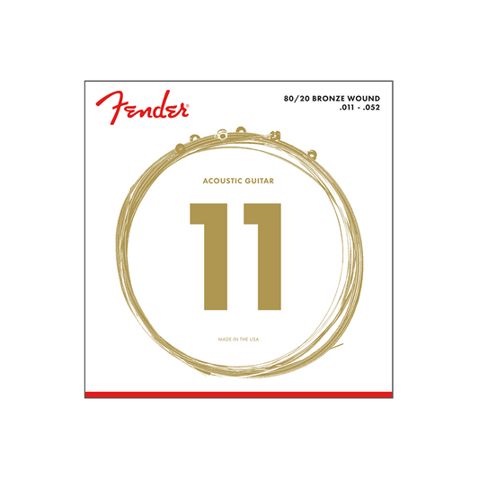 Fender Acoustic Guitar String 80/20 Bronze .011-.052 70CL