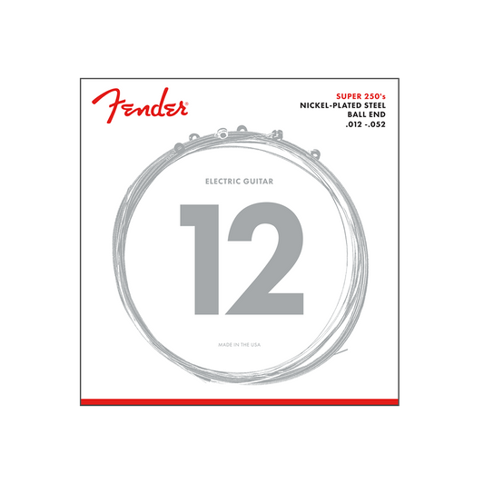 Fender Electric Guitar String Super 250 Nickel Plated .012-.052 250H