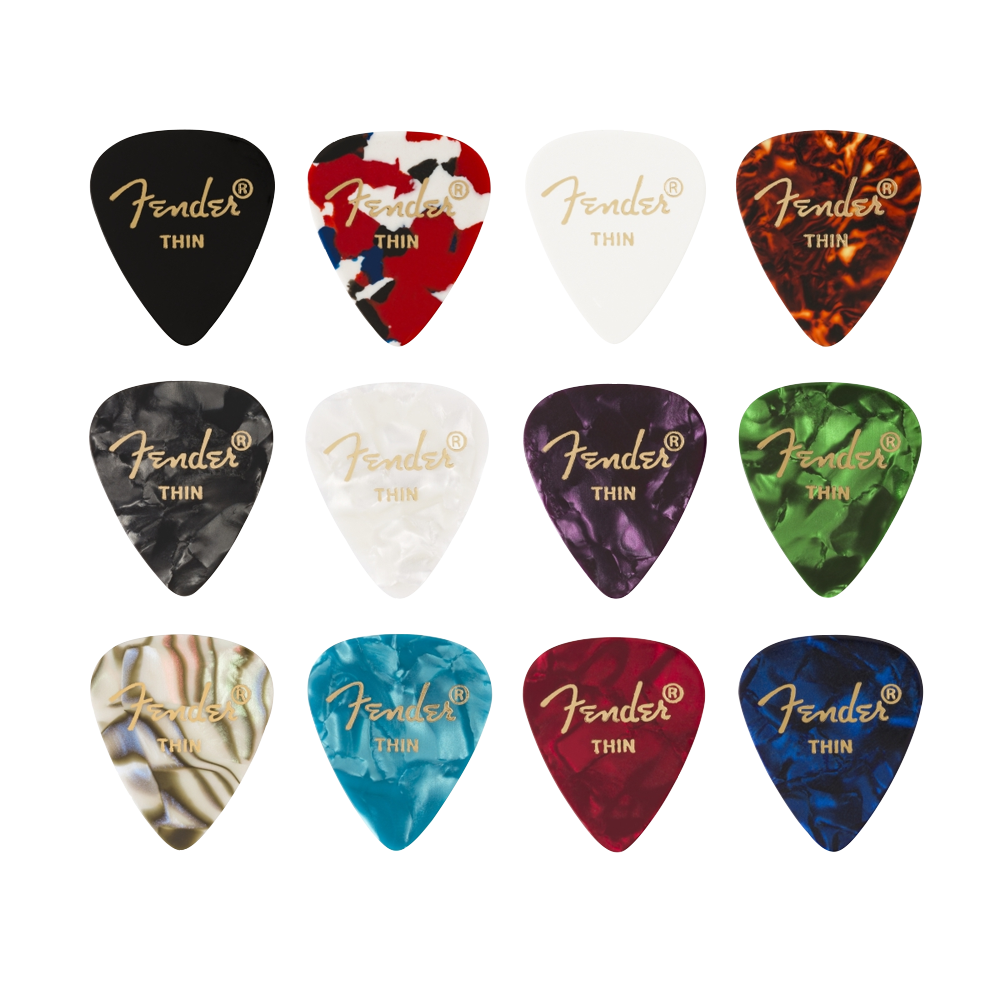 Fender 351 Celluloid Medley 12 Picks