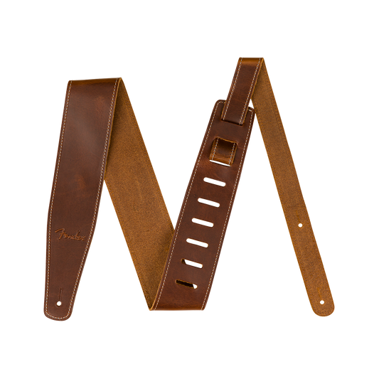 Fender Broken-In Leather Strap Tan
