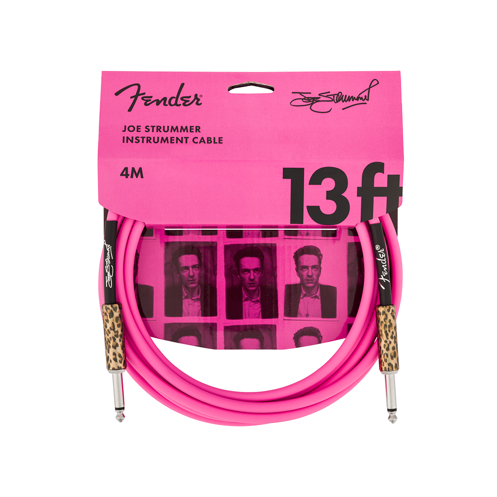 Fender 13' Instrument Cable Stummer Pink Leopard