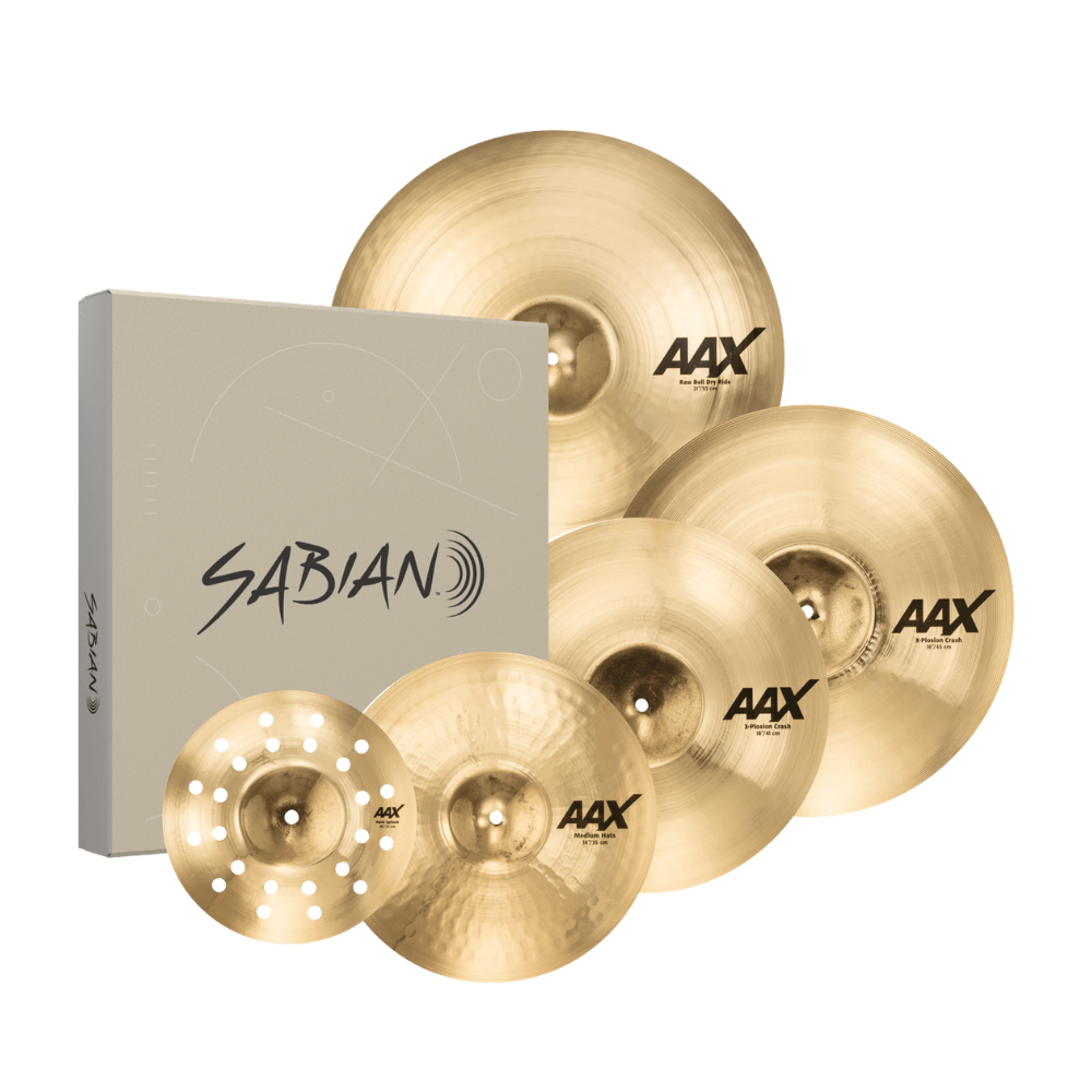 Sabian AAX series Praise & Worship Set (14HH/16C/18C/21R+10S) 25005XC-PWB