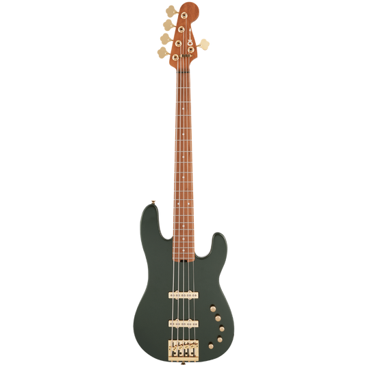 Charvel Pro Mod San Dimas Jazz Bass V LAMBO GREEN METALLIC