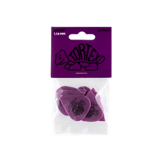 Dunlop Guitar Pick Tortex Sharp 1.14mm 12 Pack 412P