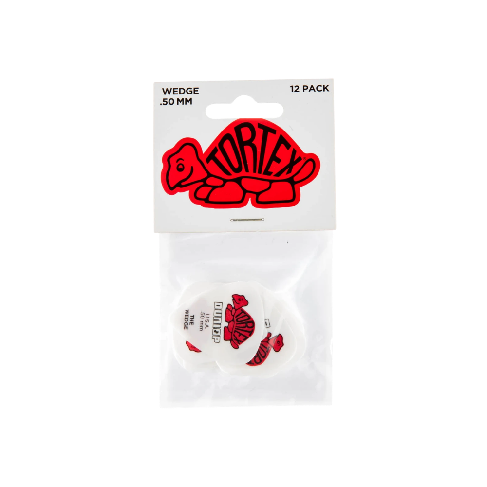 Dunlop Guitar Pick Tortex Wedge 12 Pack