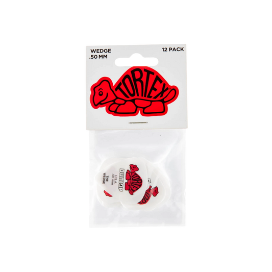 Dunlop Guitar Pick Tortex Wedge 12 Pack