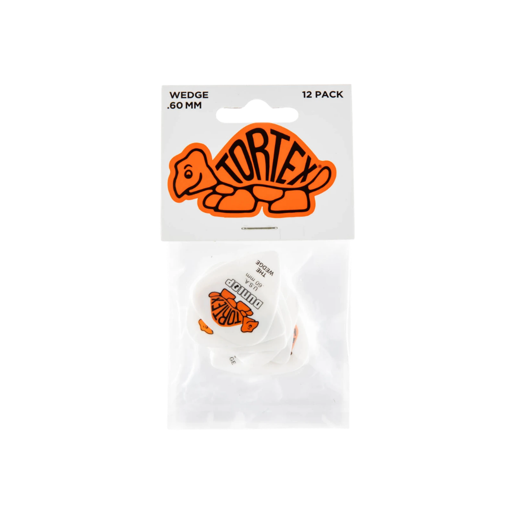 Dunlop Guitar Pick Tortex Wedge 12 Pack
