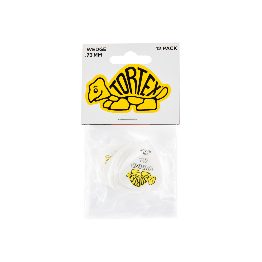 Dunlop Guitar Pick Tortex Wedge 12 Pack