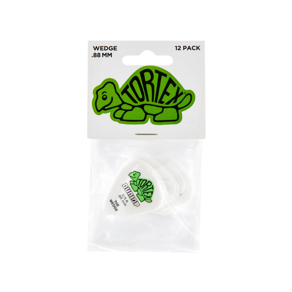 Dunlop Guitar Pick Tortex Wedge 12 Pack