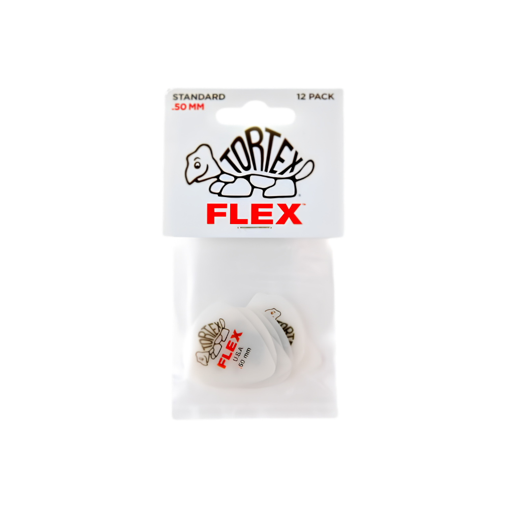 Dunlop Guitar Pick Tortex Flex Standard 12 Pack