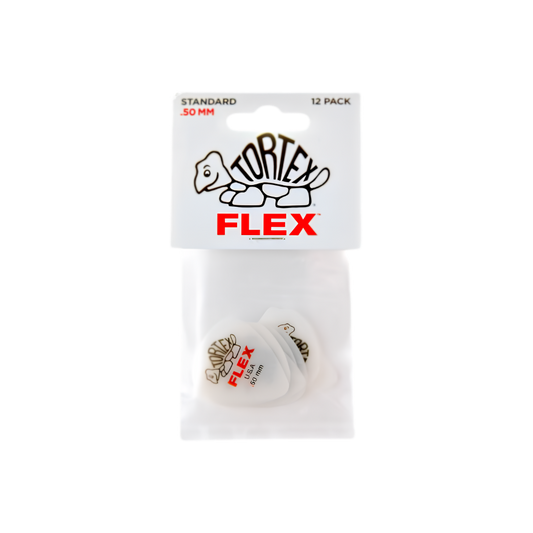 Dunlop Guitar Pick Tortex Flex Standard 12 Pack