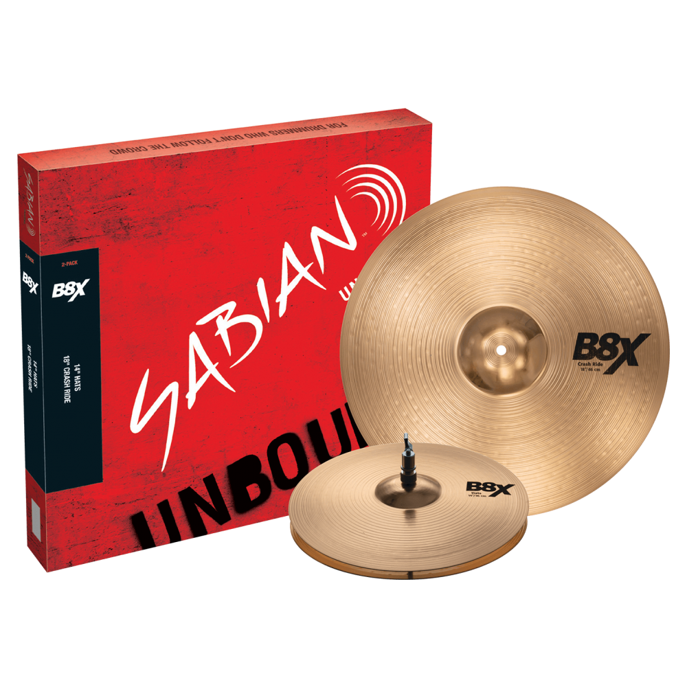 Sabian B8X series B8X 2-Pack (14HH/18CR) 45002X