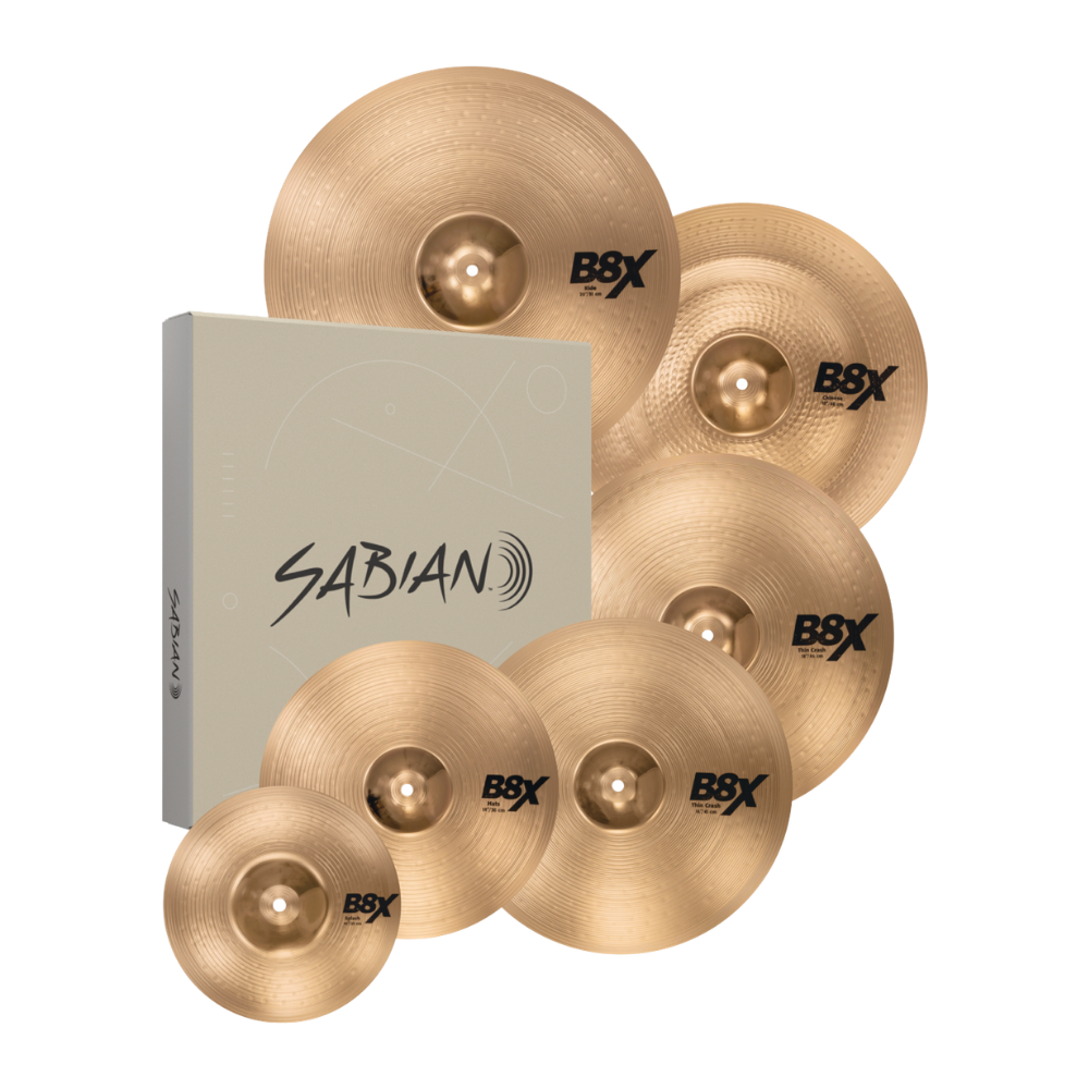 Sabian B8X series Complete Set (14HH/16C/20R+18C+18CH+10S) 45006X